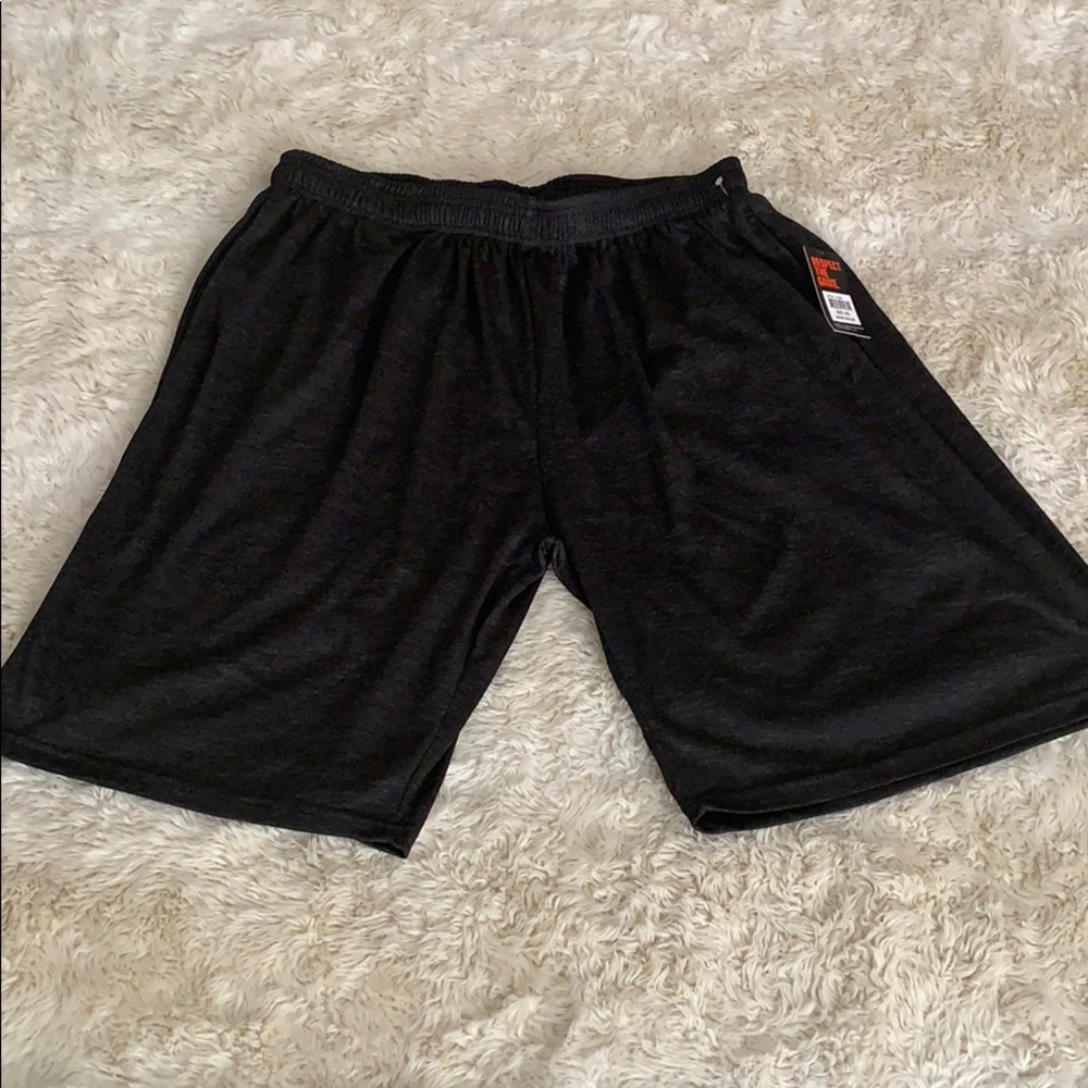 SLAM Big & Tall Men’s Black Athletic Shorts 4XL NWT